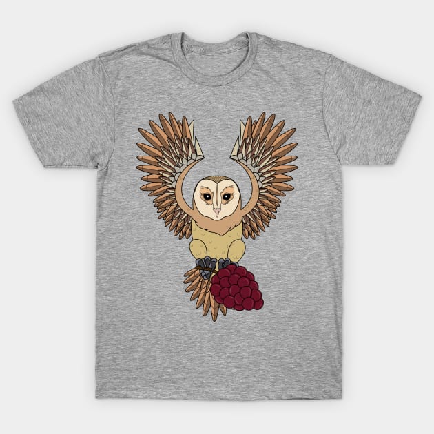 The Vegan Owl T-Shirt by The Lemon Stationery & Gift Co